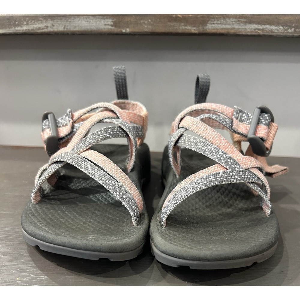 Chaco ZX1 Girls Kids Sandals Gray Pink Waterproof Strappy Sz 10 Outdoor Hiking - Picture 4 of 8